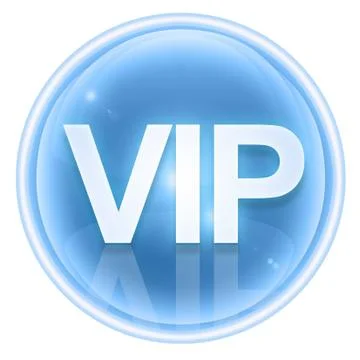 Vip icon ice, isolated on white background. Иллюстрация