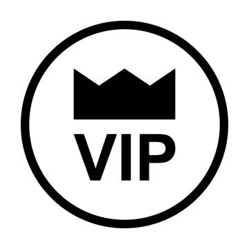 VIP icon vector for graphic design, logo, website, social media, mobile app, Stock Illustration