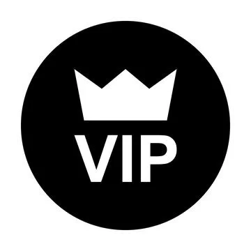 VIP icon vector for graphic design, logo, website, social media, mobile app, Stock-Illustration