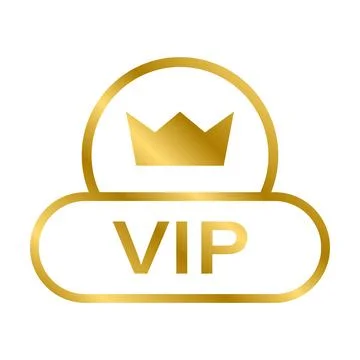 VIP icon vector for graphic design, logo, website, social media, mobile app, Stock Illustration
