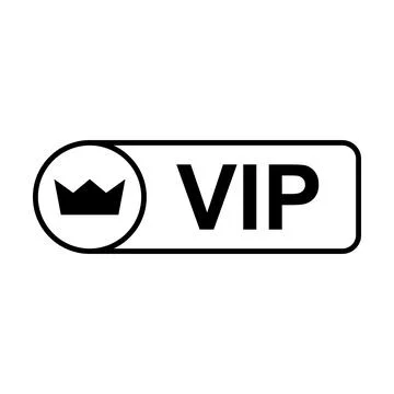 VIP icon vector for graphic design, logo, website, social media, mobile app, Stockillustratie