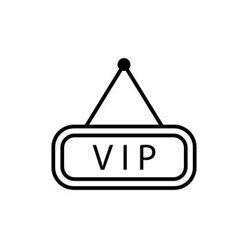 Vip icon vector Stock Illustration