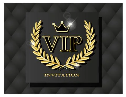 VIP invitation Illustrazione stock
