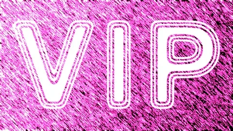 VIP. Looping footage has 4K resolution. Prores 4444. Illustration. Stock Footage 105877137
