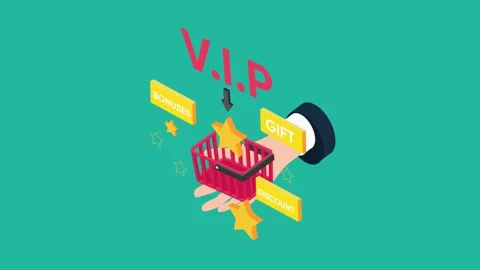 VIP Loyalty Program with Exclusive Bonuses, Gifts, and Discounts 3d animati.. Stock Footage 305012376