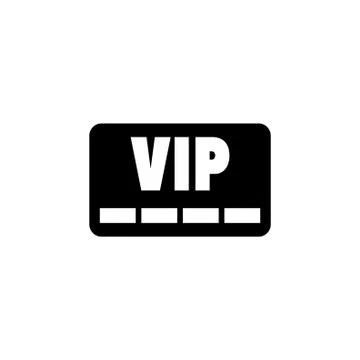 Vip Member Card Vector Icon Stock Illustration