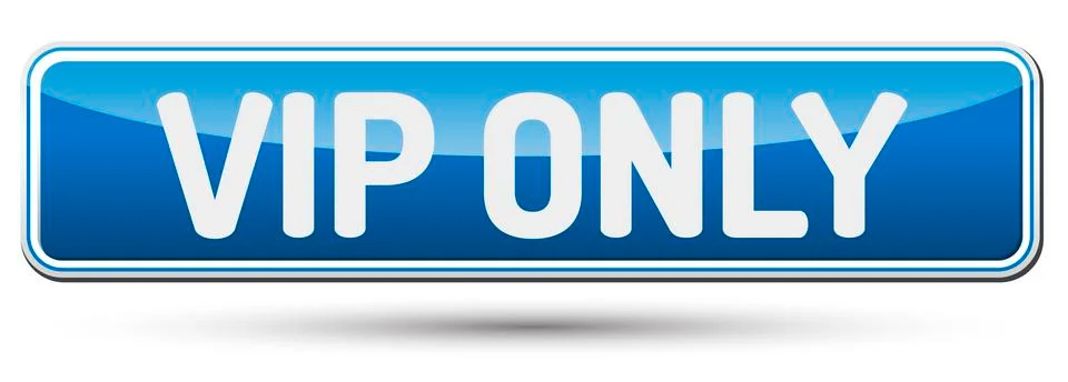 VIP ONLY - Abstract beautiful button with text. Stock Illustration