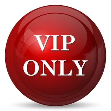 VIP only icon. Internet button on white background.. Stock Illustration