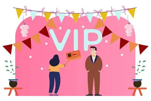 VIP Pass Concept Illustration Stock Illustration