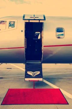 VIP Private Jet Stock Photos