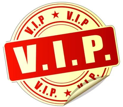 Vip red sticker Stock Illustration