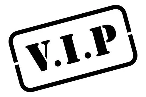 VIP Rubber Stamp Vector Stock Illustration