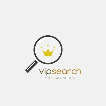 Vip search logo Ilustração Stock