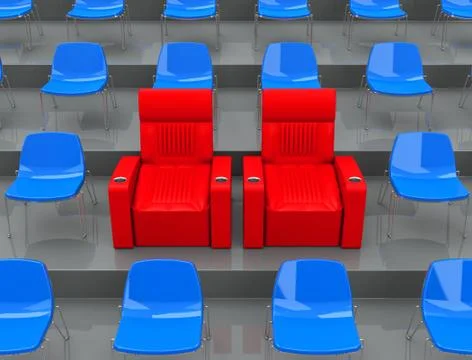 The VIP seats Stock Illustration