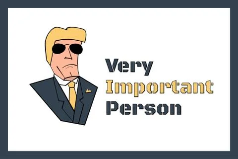 VIP sign, vector template Stock Illustration