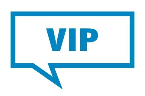 Vip sign. vip square speech bubble. vip Stock Illustration
