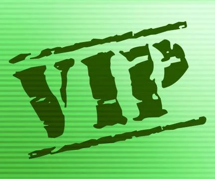 Vip stamp representing very important person and stamped print Иллюстрация