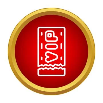 Vip ticket icon showing exclusive access and premium entry Stock Illustration