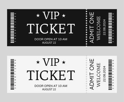 VIP ticket Stock Illustration