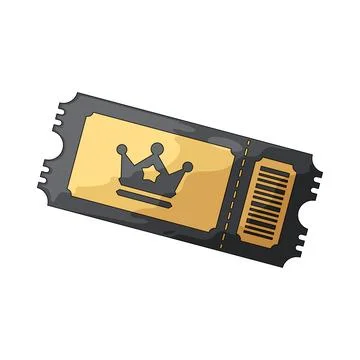 VIP ticket illustration 스톡 일러스트