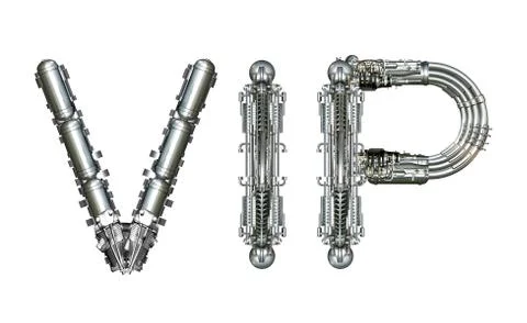 Vip, word concept technically Stock Illustration