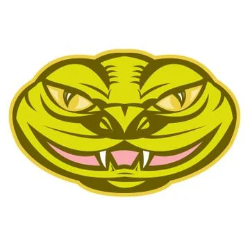 Viper snake serpent head Stock Illustration