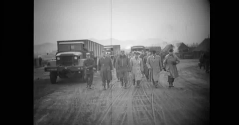 VIP's walking on road Stock Footage
