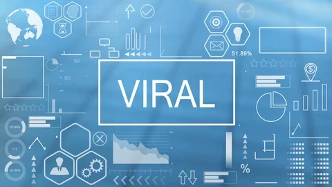Viral, Animated Typography Stock Footage 116352855