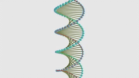 Viral DNA Mutation Glitch - 4K Green Red Alpha Stock Footage 330209642