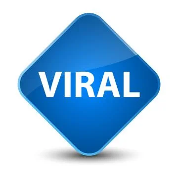 Viral elegant blue diamond button Stock Illustration