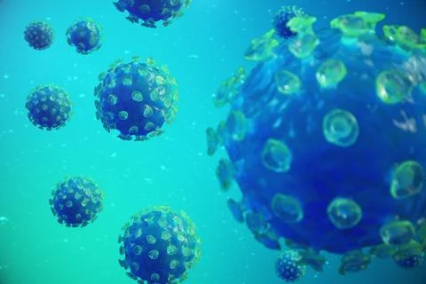 Viral hepatitis infection causing chronic liver disease. Hepatitis viruses Stock Illustration