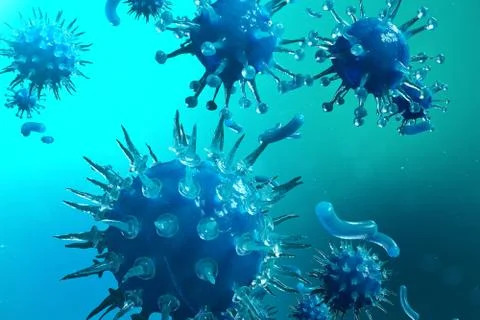 Viral hepatitis infection causing chronic liver disease. Hepatitis viruses Stock Illustration