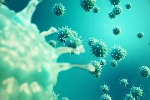 Viral hepatitis infection causing chronic liver disease. Hepatitis viruses Stock Illustration