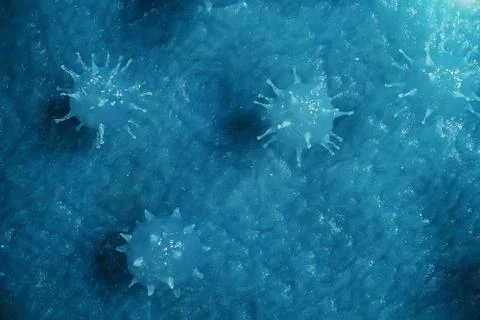 Viral hepatitis infection causing chronic liver disease. Hepatitis viruses Illustrazione stock
