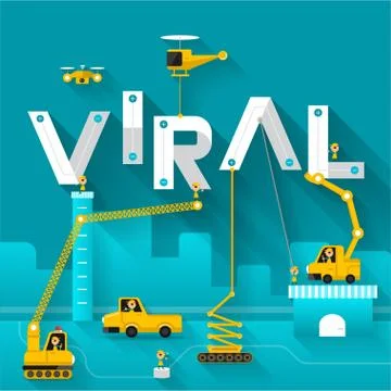 Viral Illustrazione stock