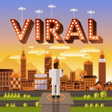 Viral Stock Illustration