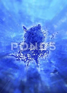 Viral infection, conceptual artwork Stock Illustration