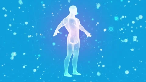 Viral Infection Spreading Through the Human Body 库存影片 338437364