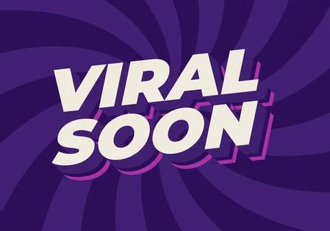 Viral soon. Text effect for advertising, articles or social media needs. In.. Stock Illustration