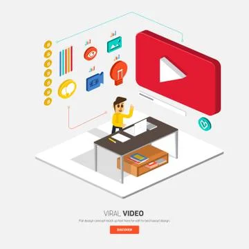 Viral Video Stock Illustration