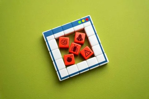 Viren im Programm. Bugs und Fehler. Hintertüren für Hacker und im Programm. Stock-Fotos