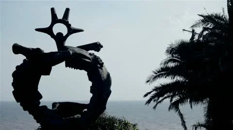 Virgilio in front the sea Stockbeeldmateriaal 10908583