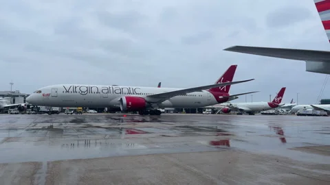 Virgin altantic 787 LHR Stock Footage 237490257