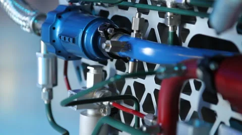 Virgin Galactic Rocket System Detail Stock Footage 41613088