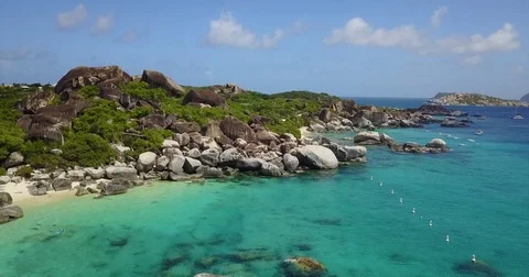 Virgin Gorda, BVI - The Baths 01 Stock Footage 79134201
