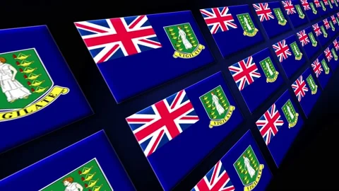 Virgin Islands Flag Animated Background ... | Stock Video | Pond5