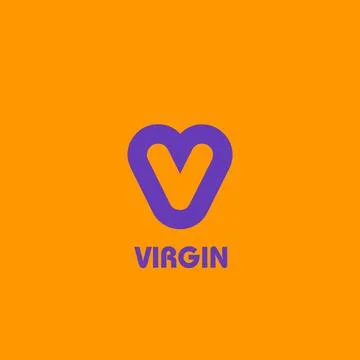 Virgin logo vector, elegant background Stock Illustration