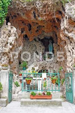 Virgin mary grotto Stock Photos