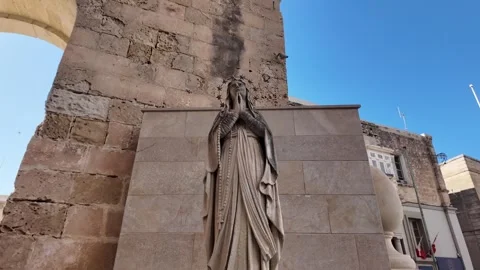Virgin Mary in prayer, captured in timeless devotion Stock Footage 317177104