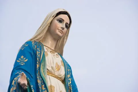 Virgin mary statue Foto stock